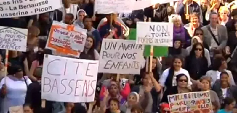 marche du Collectif du 1 juin dans le centre-ville de Marseille... (DR)