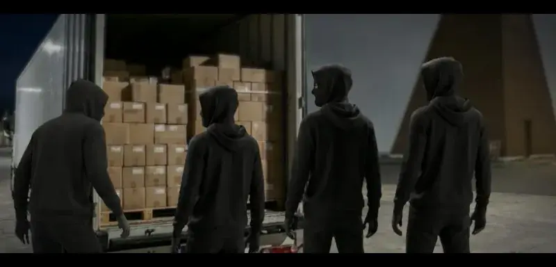 Illustration du braquage de camions Apple dans le Val-d'Oise