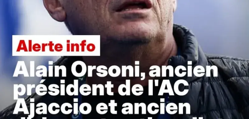Alain Orsoni, ancien président de l'AC Ajaccio et figure du nationalisme corse
