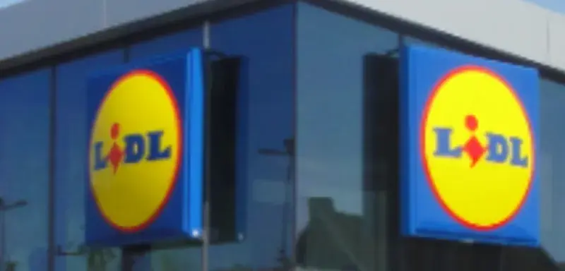Façade d'un supermarché Lidl à Marseille