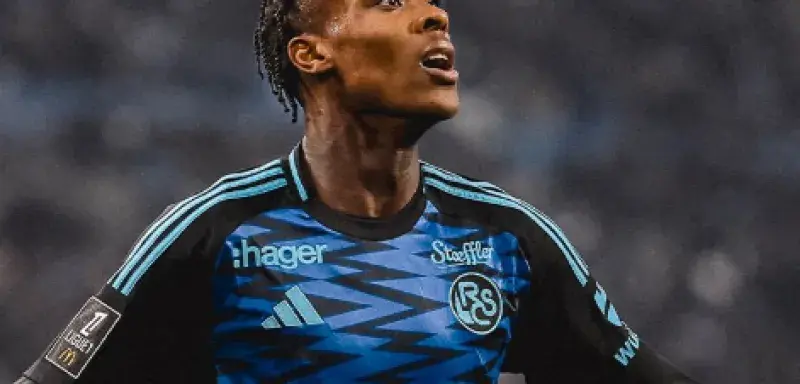 Emanuel Emegha, capitaine du RC Strasbourg