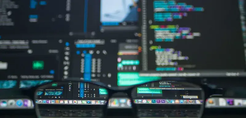 closeup photo of eyeglasses