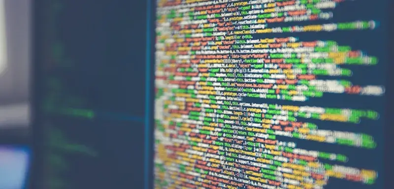 Lignes de code informatique sur un écran, illustrant une fuite de données numériques