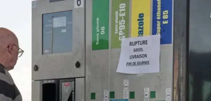 Illustration pour l'article : Pénurie de carburant dans les stations-service françaises
