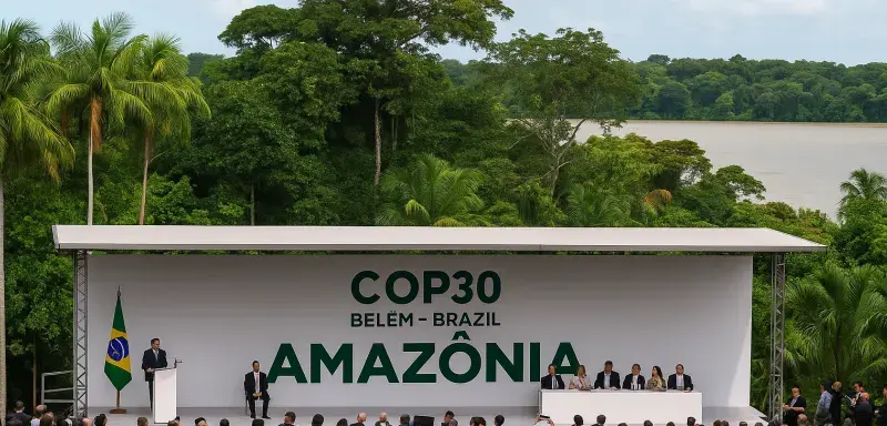 À Belém, capitale de l’État du Pará, la forêt amazonienne sert de décor à la COP30
