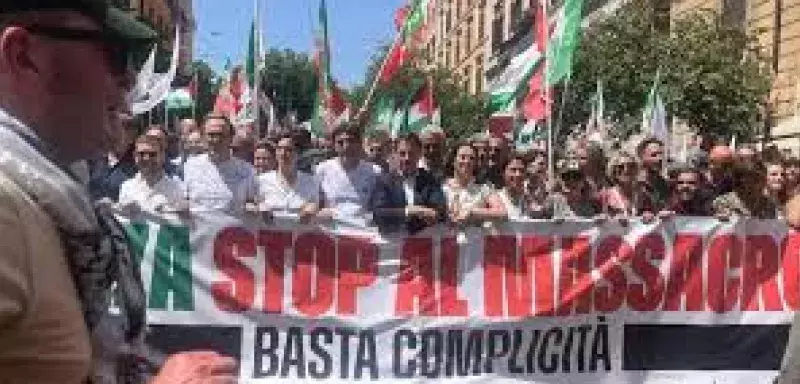 Italie: marée humaine à Rome pour dire stop au génocide à Gaza 
