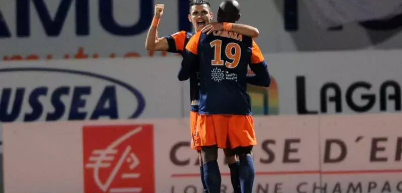 Avec un cinquième but inscrit ce soir, Camara est le 5ème meilleur buteur de la Ligue 1. (© MHSC)