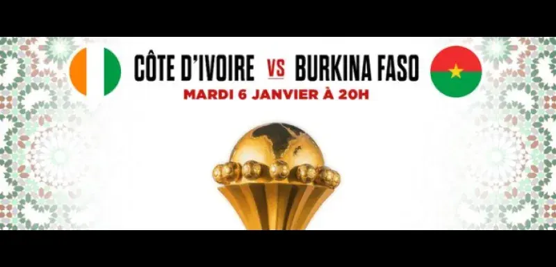 Match de football Côte d'Ivoire vs Burkina Faso