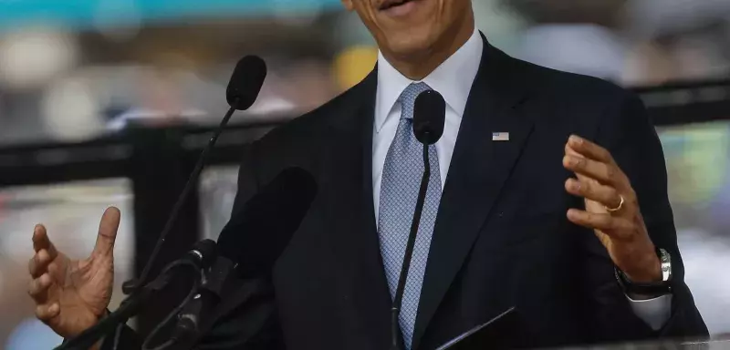 le président américain a échangé une poignée de main historique avec son homologue cubain, Raul Castro... (Xinhua)