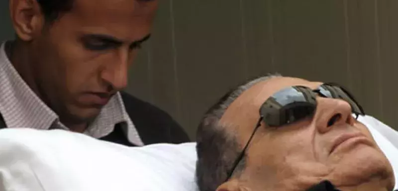 Hosni Moubarak a été admis dans l'aile médicalisée de la prison après avoir été pris d'un malaise à son arrivée (DR)