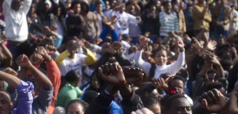 plus de 30.000 africains ont manifesté pacifiquement le 5 janvier dernier... (DR)