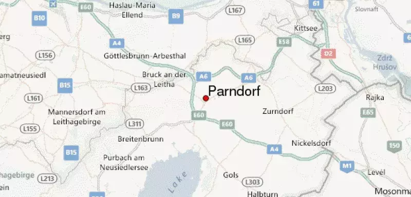 le camion aurait été abandonné au niveau de la ville de Parndorf... (DR)