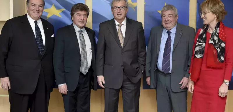 Jean-Claude Gayssot accompagnait le Président de Région Damien Alary à cette rencontre avec avec  Jean-Claude Juncker, le Président de la Commission européenne. (DR)