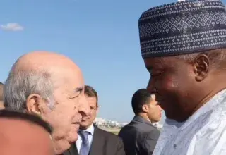 Le président algérien Abdelmadjid Tebboune accueille le général Abdourahamane Tiani à Alger lors de sa visite officielle de février 2026