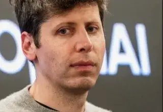 Sam Altman, PDG d'OpenAI, lors d'une conférence sur l'intelligence artificielle