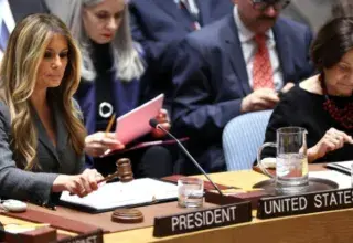 Melania Trump préside une réunion du Conseil de sécurité de l'ONU à New York