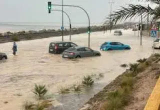 Premières inondations à Alicante