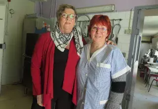 Anouk Kremer-Deau et Hélène Kouril, une belle rencontre au profit des démunis de l'Hérault. (© N.E)