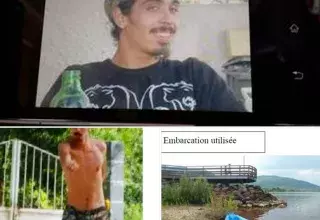 Âgé de 25 ans, Sébastien Herrero n'a pas été revu depuis qu'il avait indiqué à son ami vouloir traverser le lac en canoë. (Capture d'écran)