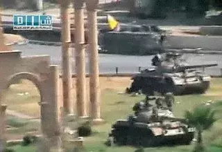 Chars en opération à Hana. (DR)