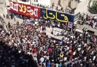 Manifestation dans la ville de Homs(DR archives)
