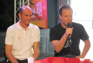 Pierre Paul Castelli, actionnaire de Médias du Sud, au côté de Rémi Gaillard