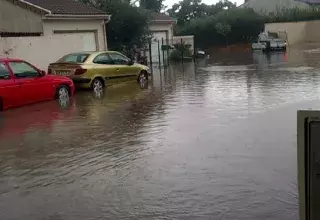 Il est tombé plus de 150 mm de pluis en deux heures dans le secteur d'Aniane, d'Argelliers et de Puechabon. (© Laura Casinow/Météo Languedoc)