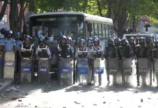 la police a donné ordre d'aller à l'affrontement... (DR)